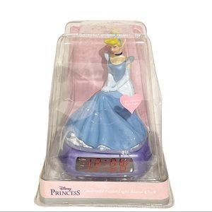 Disney Vintage Princess Cinderella‎ Night Light Alarm Clock LED New NWT